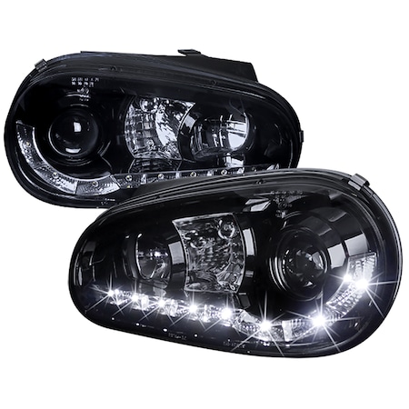 Spec-D Tuning 99-05 Volkswagen Golf R8 Style Smoked Lens LHP-GLF99G-8-TM